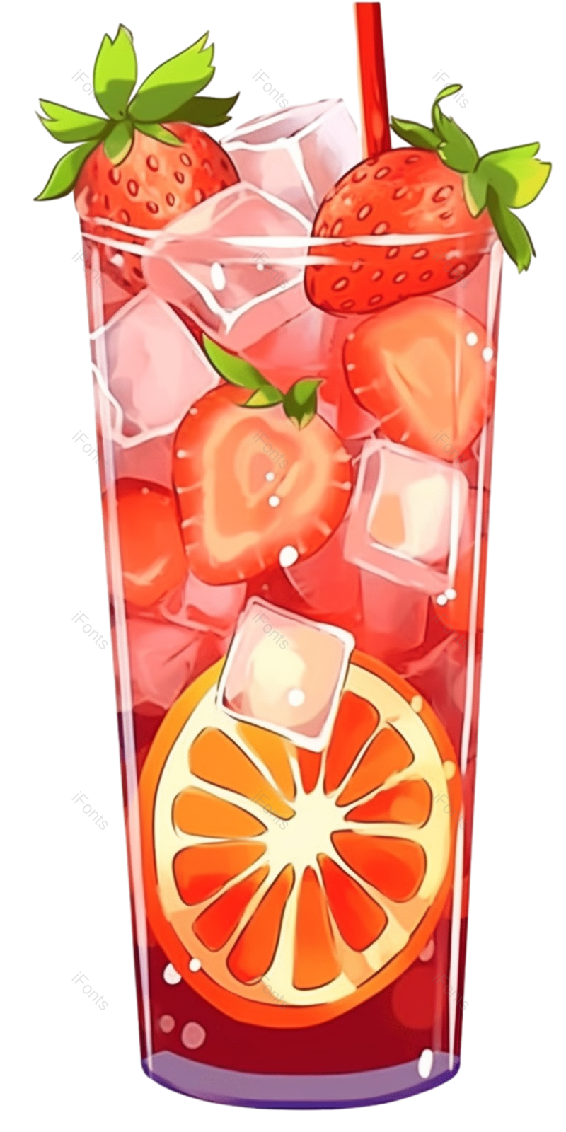 清新图片,夏天元素,插画PNG,水果免抠素材